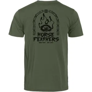 HORSEFEATHERS Funkčné tričko Reckless - thyme GREEN velikost M