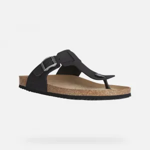 Black men's sandals Geox Ghita - Men's