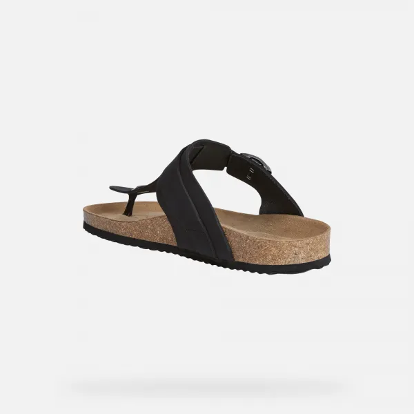 Black men's sandals Geox Ghita - Men's