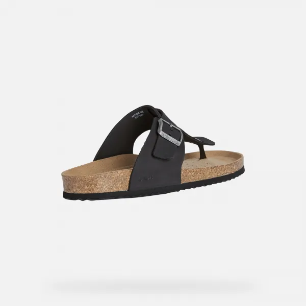 Black men's sandals Geox Ghita - Men's