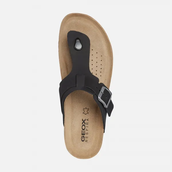 Black men's sandals Geox Ghita - Men's