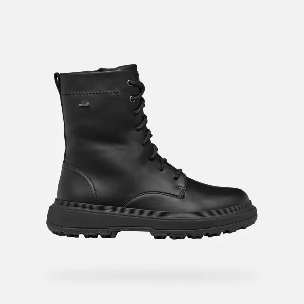 Black women's ankle boots Geox Lamidie + Grip ABX - Women's