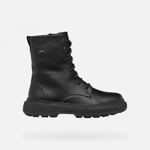 Black women's ankle boots Geox Lamidie + Grip ABX - Women's