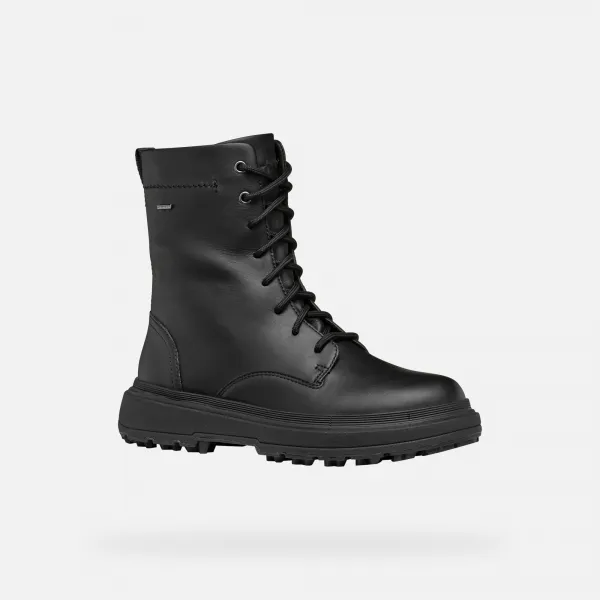 Black women's ankle boots Geox Lamidie + Grip ABX - Women's