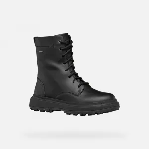 Black women's ankle boots Geox Lamidie + Grip ABX - Women's