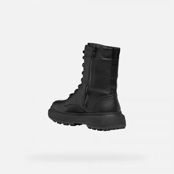 Black women's ankle boots Geox Lamidie + Grip ABX - Women's