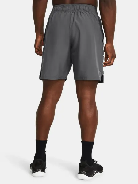 Under Armour WOVEN WORDMARK Pánske krátke nohavice, sivá, veľkosť