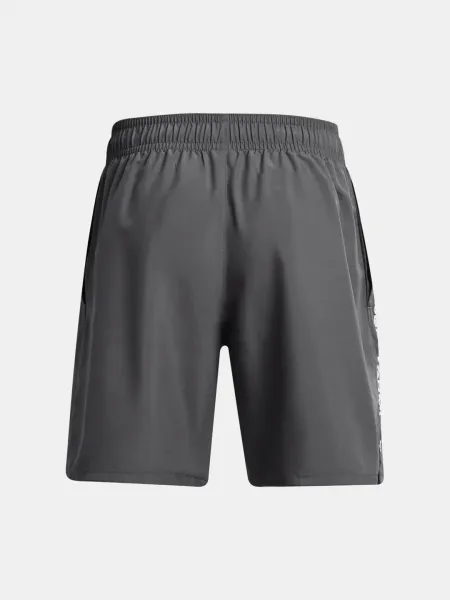Under Armour WOVEN WORDMARK Pánske krátke nohavice, sivá, veľkosť
