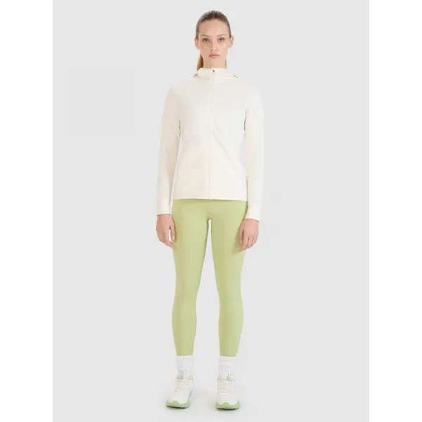 Dámska tréningová mikina so zipsom 4F SWEATSHIRT FNK F467-11S-OFF WHITE