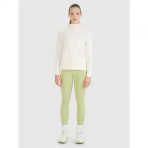 Dámska tréningová mikina so zipsom 4F SWEATSHIRT FNK F467-11S-OFF WHITE