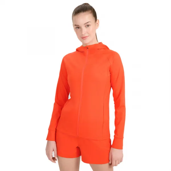 Dámska tréningová mikina so zipsom 4F SWEATSHIRT FNK F467-62S-RED