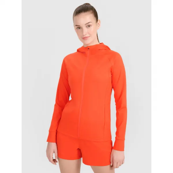 Dámska tréningová mikina so zipsom 4F SWEATSHIRT FNK F467-62S-RED