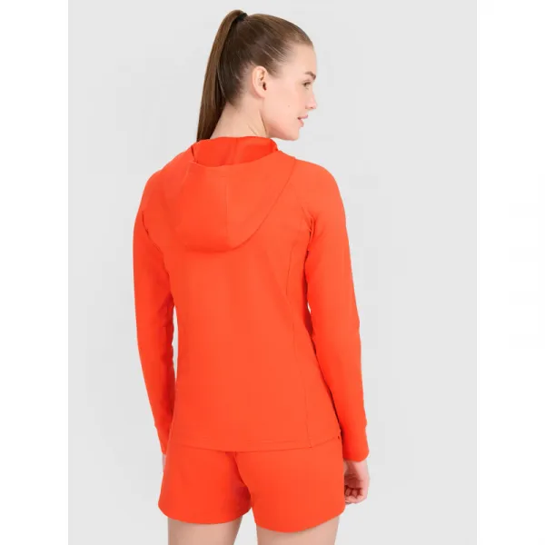 Dámska tréningová mikina so zipsom 4F SWEATSHIRT FNK F467-62S-RED