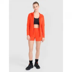 Dámska tréningová mikina so zipsom 4F SWEATSHIRT FNK F467-62S-RED