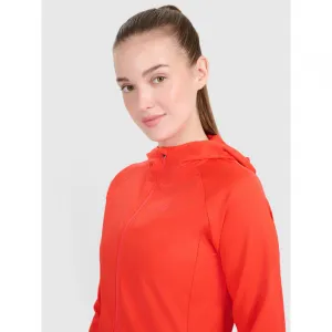 Dámska tréningová mikina so zipsom 4F SWEATSHIRT FNK F467-62S-RED