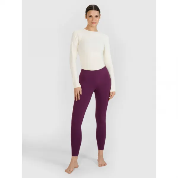 Dámske tréningové tričko s dlhým rukávom 4F LONGSLEEVE FNK F403-11S-OFF WHITE
