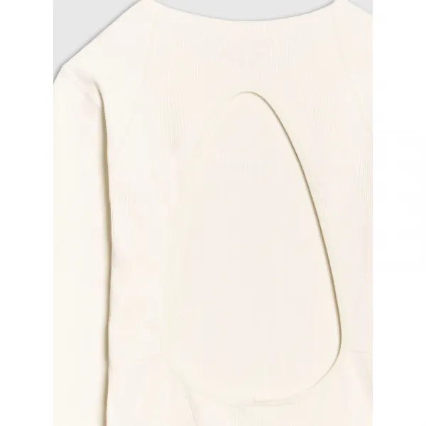 Dámske tréningové tričko s dlhým rukávom 4F LONGSLEEVE FNK F403-11S-OFF WHITE
