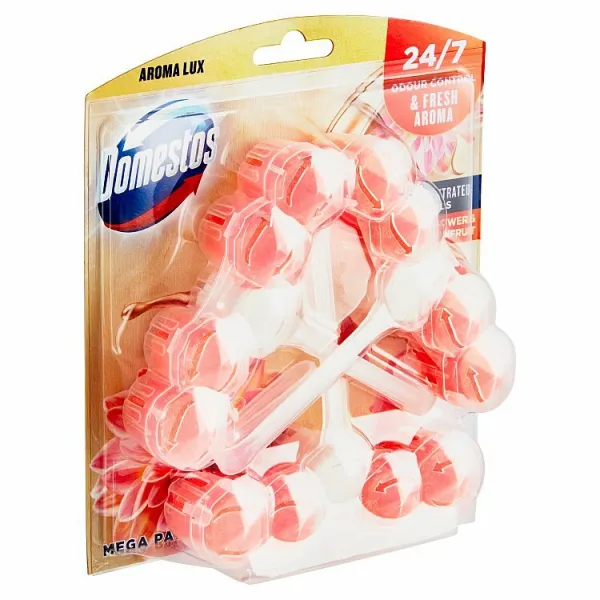 Domestos Aroma Lux Dahlia Flower & Dragonfruit tuhý WC blok 3x55 g 1ks