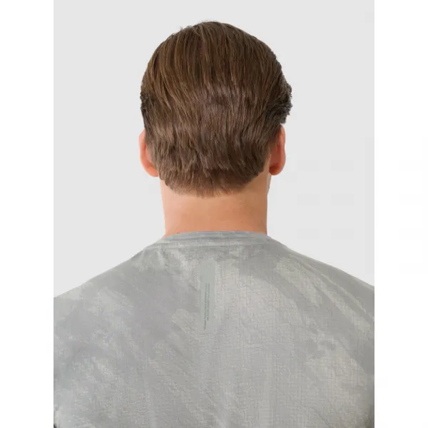 Pánske tréningové tričko s krátkym rukávom 4F TSHIRT FNK M1216-44A-OLIVE ALLOVER