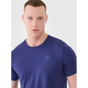 Pánske tréningové tričko s krátkym rukávom 4F TSHIRT FNK M1343-30S-DARK BLUE