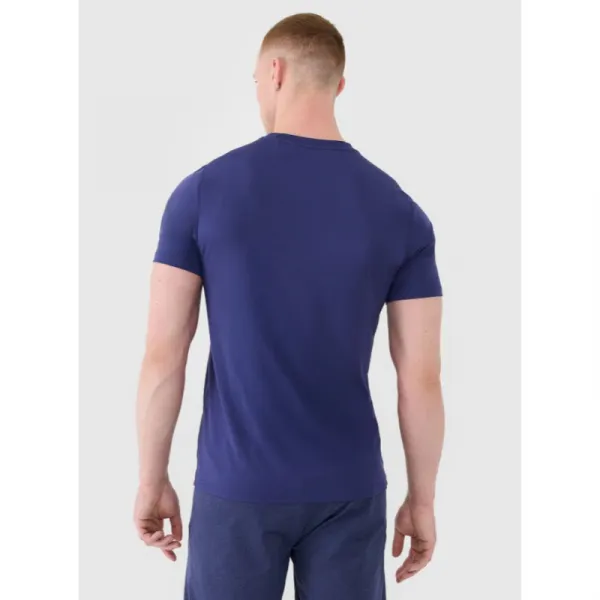 Pánske tréningové tričko s krátkym rukávom 4F TSHIRT FNK M1343-30S-DARK BLUE