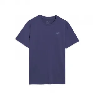Pánske tréningové tričko s krátkym rukávom 4F TSHIRT FNK M1343-30S-DARK BLUE