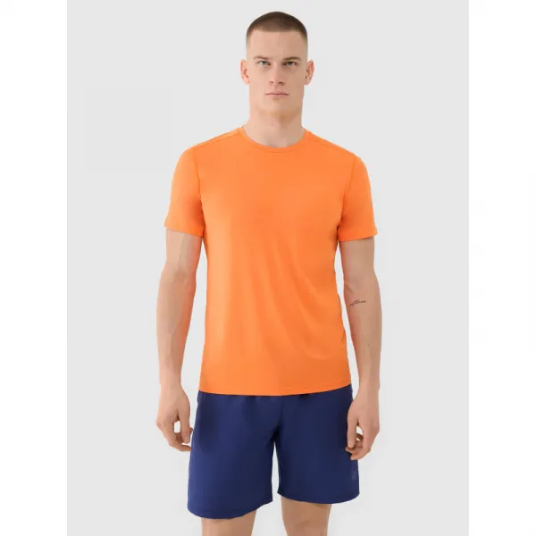 Pánske tréningové tričko s krátkym rukávom 4F TSHIRT FNK M1343-70S-ORANGE