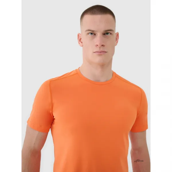 Pánske tréningové tričko s krátkym rukávom 4F TSHIRT FNK M1343-70S-ORANGE