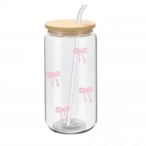 Livefy pohár so slamkou SlimBowy 450ml, ružový