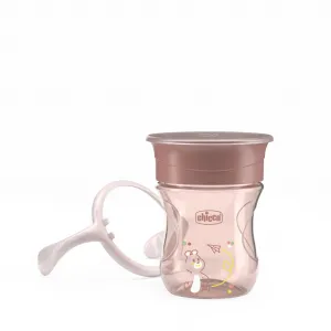CHICCO Hrnček 360 Perfect X s držadlami pink, 12m+