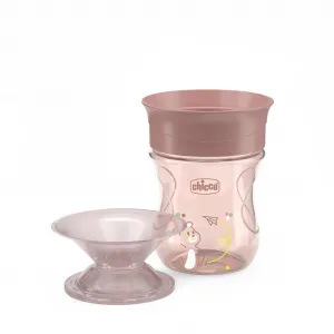 CHICCO Hrnček 360 Perfect X s držadlami pink, 12m+