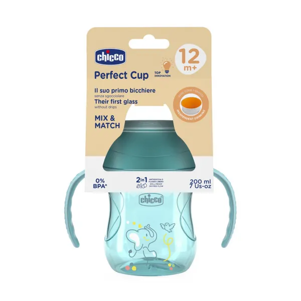 CHICCO Hrnček 360 Perfect X s držadlami teal, 12m+