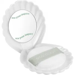 EcoTools Sea Gems Pearl Puff + Case kozmetické zrkadielko s labutienkou 1 ks