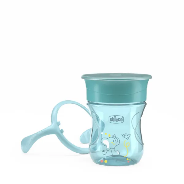CHICCO Hrnček 360 Perfect X s držadlami teal, 12m+