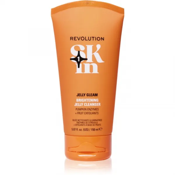 Revolution Skincare Be Bright Natural Fruit AHA Brightening Jelly Cleanser rozjasňujúci čistiaci gel 150 ml