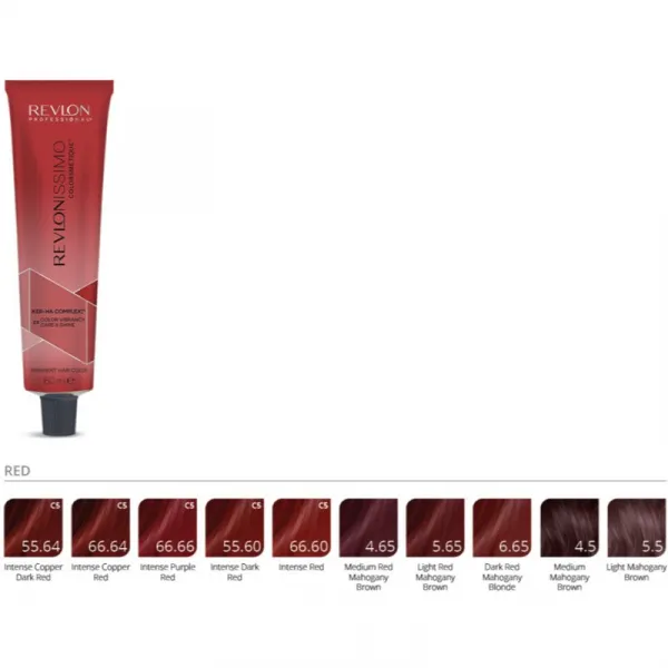 Revlon Professional Revlonissimo Colorsmetique Red Shades permanentná farba na vlasy pre červené odtiene vlasov 4.65 60 ml