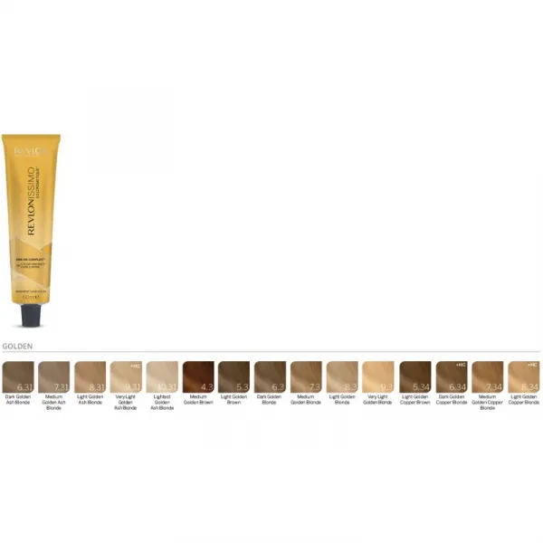 Revlon Professional Revlonissimo Colorsmetique Golden Shades permanentná farba na vlasy pre teplé odtiene blond 6.3 60 ml