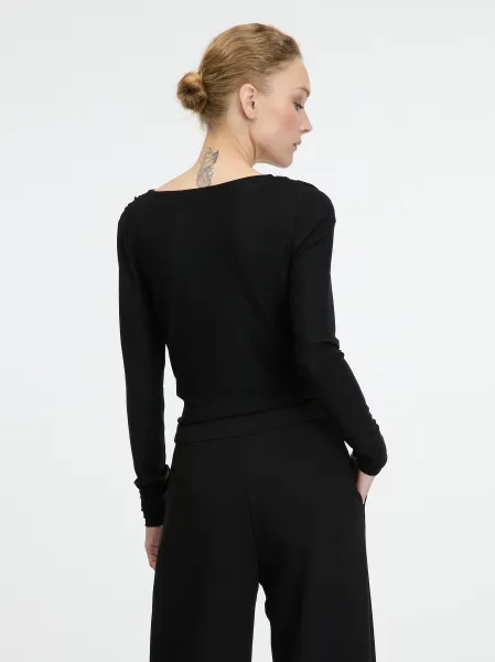 Black Women's Bodysuit with Long Sleeves ORSAY - Women's