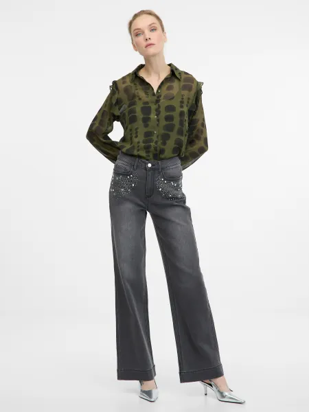 Green Women's Collared Blouse ORSAY - Women's