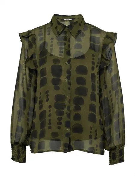 Green Women's Collared Blouse ORSAY - Women's