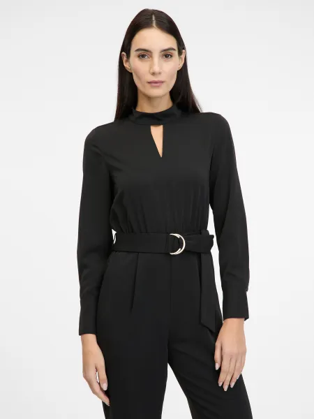 Black women's long-sleeved jumpsuit ORSAY - Women's