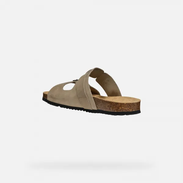 Light grey men's slippers Geox Ghita - Men's