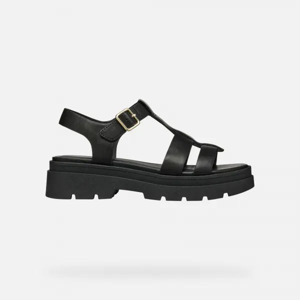 Black women's sandals Geox Adacter S - Women's