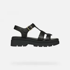 Black women's sandals Geox Adacter S - Women's