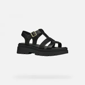 Black women's sandals Geox Adacter S - Women's