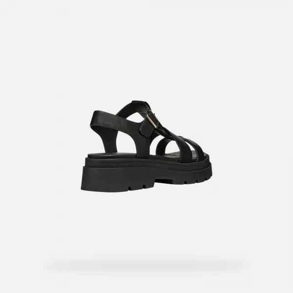 Black women's sandals Geox Adacter S - Women's