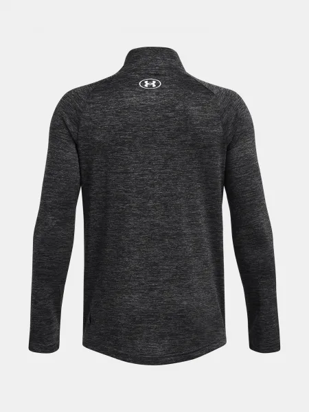 Boys' T-shirt Under Armour UA Tech 2.0 1/2 Zip-GRY - Boys