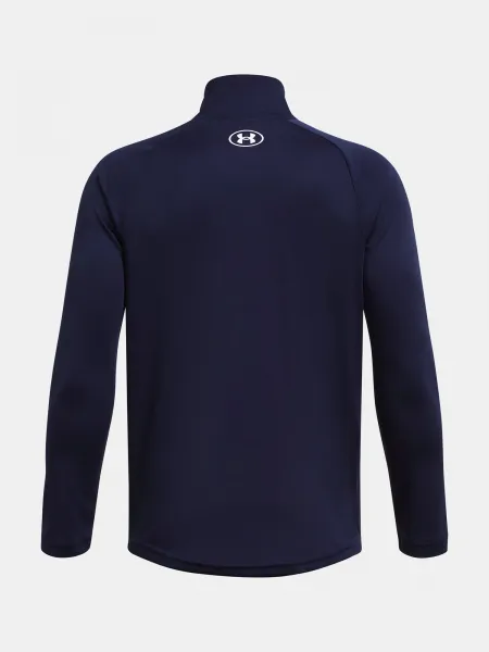 Boys' T-shirt Under Armour UA Tech 2.0 1/2 Zip-BLU - Boys