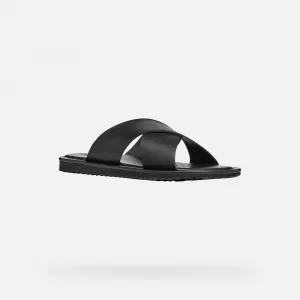 Black men's slippers Geox Erice - Men's
