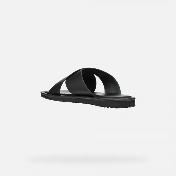 Black men's slippers Geox Erice - Men's